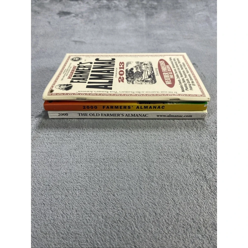 Vintage The Old Farmer's Almanac 2000 Millenium Edition & 2013 Weather Lot of 3